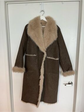 VIRAL ZARA - DOUBLE-FACED REVERSIBLE LONG COAT